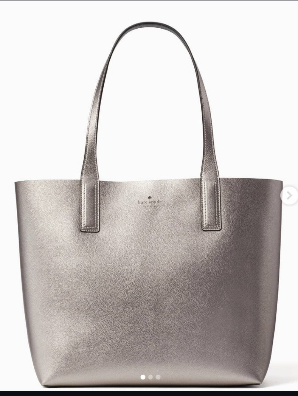 Kate Spade- Metallic Archie Large Reversible Tote Bag 🩶💙